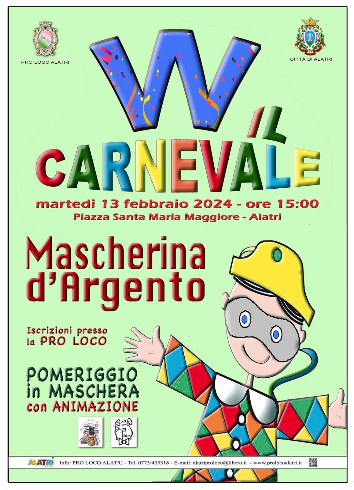 W il Carnevale - Mascherina d'Argento